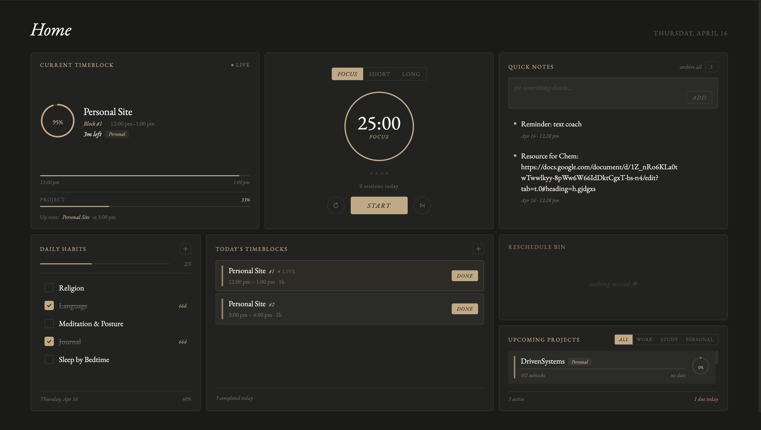 Built around structured organization